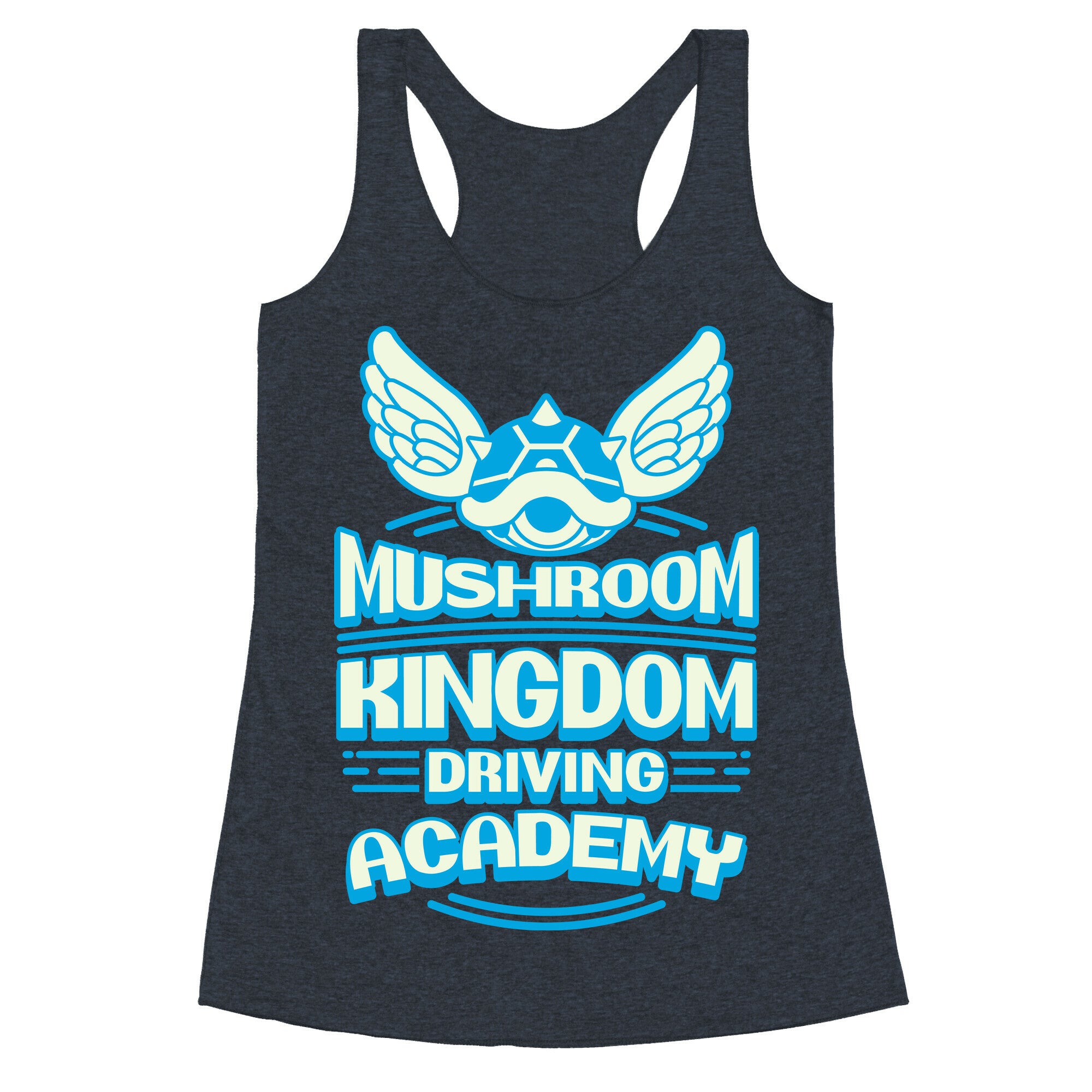 Mushroom Kingdom Driving Academy Racerback Tank